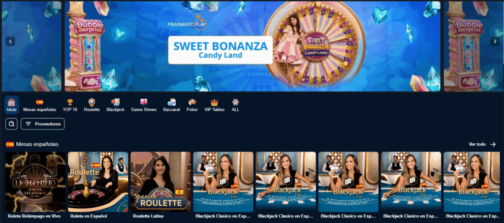 Topacio.bet Casino en vivo